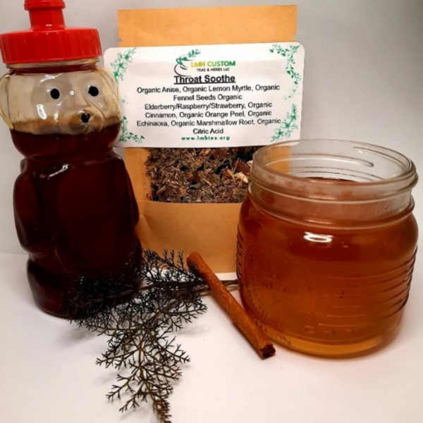 Throat Soothe Tea for sale by LMH Custom Teas & Herbs